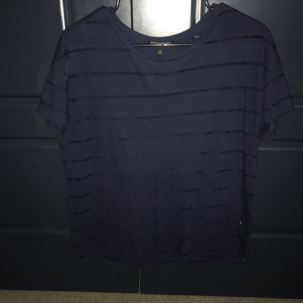 Navy Blue Banana Republic Top